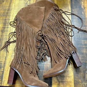 Jessica Simpson fringe boot